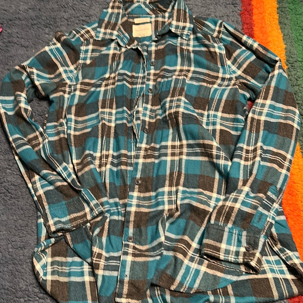 American Eagle ahh-mazingly soft boyfriend fit flannel women medium